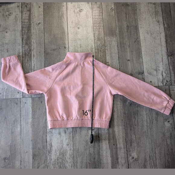 Zara, Dusty Pink 1/4 Zip Pullover, Sz 9 - Picture 5 of 9